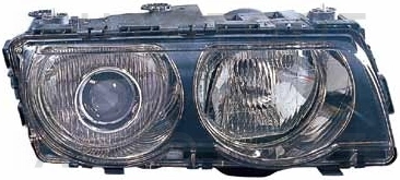 Фара правая (ксенон, под корректор, внутри черная) -  для BMW 7SERIES