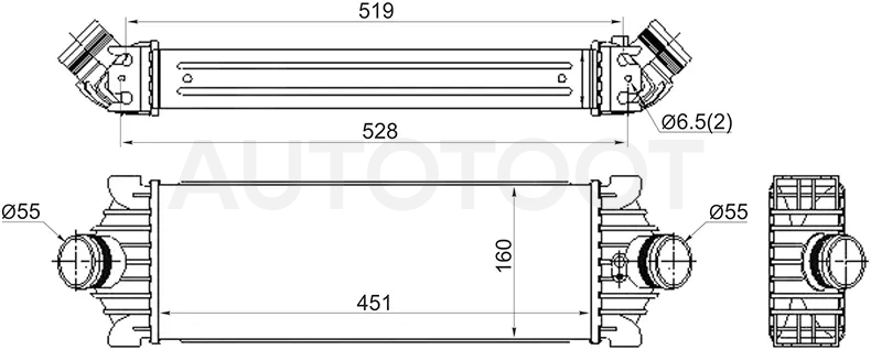 Интеркулер FORD TRANSIT 06-14/FORD TRANSIT 14 - Артикул ST1881209 - Производитель Sat - Фото, Отзывы, Цены