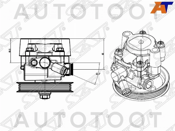 Насос ГУР -PPS1083 Patron для LEXUS RX300, LEXUS RX330, LEXUS RX350, TOYOTA HARRIER, TOYOTA KLUGER