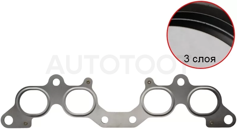 Прокладка выпускного коллектора TOYOTA GAIA/HARRIER/IPSUM/LITE/TOWNACE/CALDINA 3-5S-FE