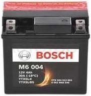 Аккумулятор BOSCH 4Ah 80A обратная полярность(-+)
