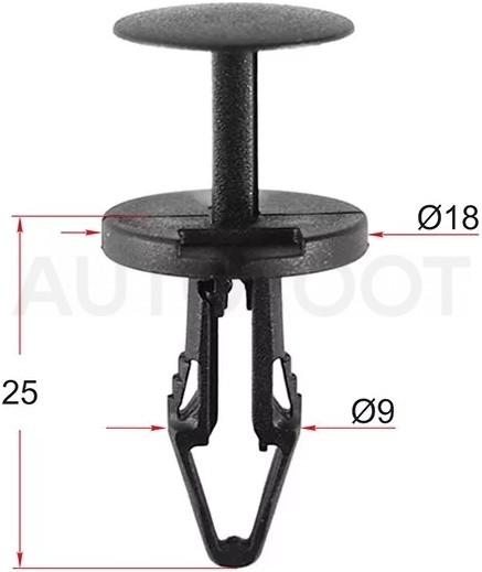 Клипса обшивки FORD (Продажа по 10шт) - Артикул STM10828 - Производитель Sat - Фото, Отзывы, Цены