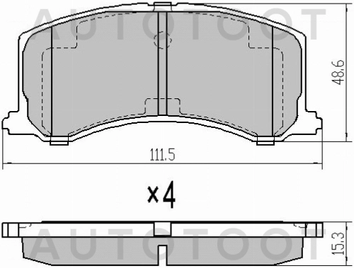 Колодки тормозные передние (тип 2) -ST5580061G60 Sat для SUZUKI BALENO