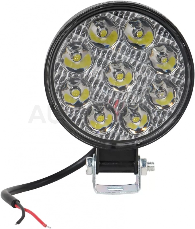 Фара светодиод. круглая, 9LED, направленный свет, 9Вт, 83х83х22мм, 12В, STANDART - Артикул ALED028 - Производитель Airline - Фото, Отзывы, Цены