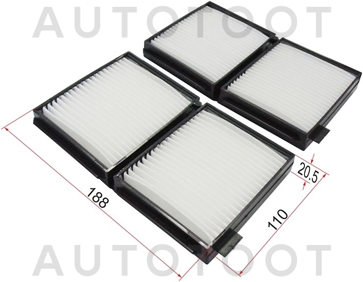 Фильтр салонный (компл. 2шт) -ST8850822020 Sat для TOYOTA MARK 2, TOYOTA CHASER, TOYOTA CRESTA