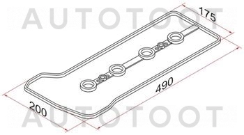 Прокладка клапанной крышки (1AZ-FE, 2AZ-FE) -JPE0067 Just Drive для TOYOTA HARRIER, TOYOTA CAMRY, TOYOTA AVENSIS