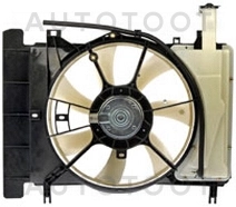 Диффузор радиатора охлаждения (рамка+мотор+вентилятор) -STTYA22010 Sat для TOYOTA VITZ, TOYOTA YARIS, TOYOTA BELTA