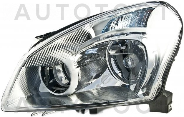 Фара левая (с отверстием под корректор) -21511B8LLDEM Depo для NISSAN QASHQAI, NISSAN DUALIS