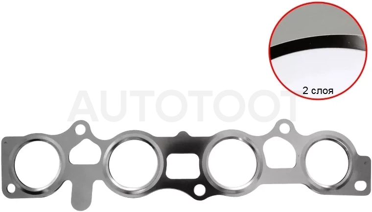 Прокладка выпускного коллектора NISSAN AD/EXPERT/CUBE/MARCH/NOTE/QASHQAI/TIIDA/WINGROAD HR15DE/HR16DE