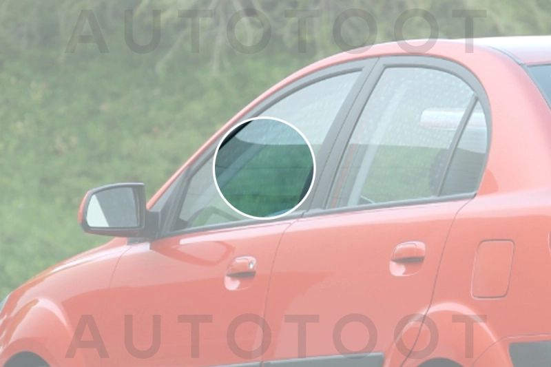 Стекло переднее левое опускное -  для KIA RIO