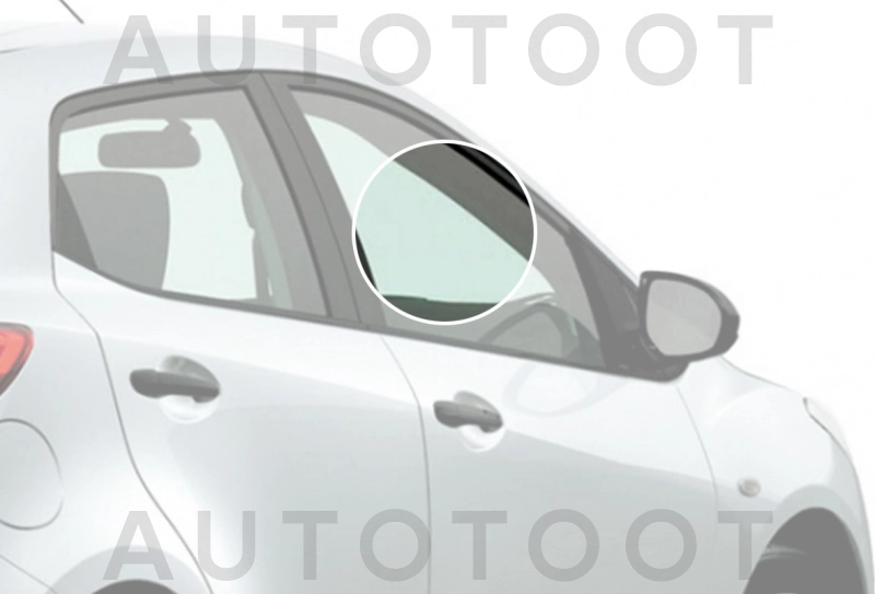 Стекло переднее правое опускное -  для MAZDA 2 (DEMIO)