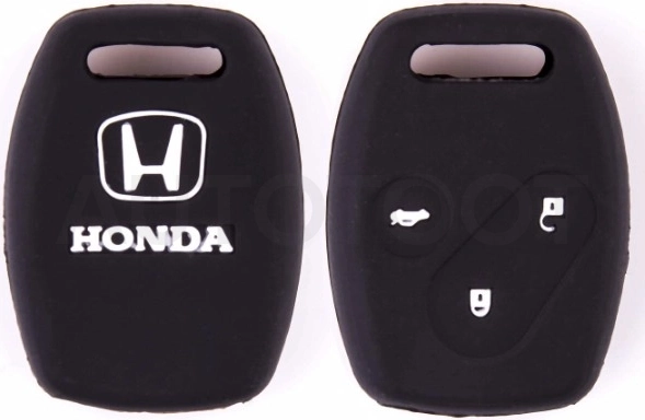 HONDA Чехол на ключ автомобильный SW силиконовый HONDA(9 ACCORD)(3 кнопки)