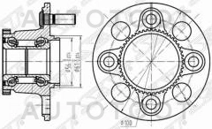 Ступица задняя -  для HONDA CIVIC