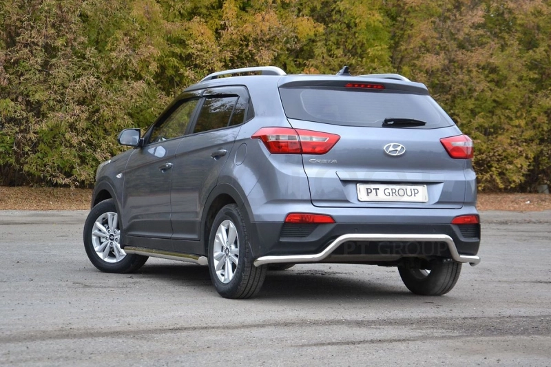 HYUNDAI Creta 2016- Защита заднего бампера Ø51мм "Волна" (НПС) - Артикул 11030301 - Производитель PT Group - Фото, Отзывы, Цены