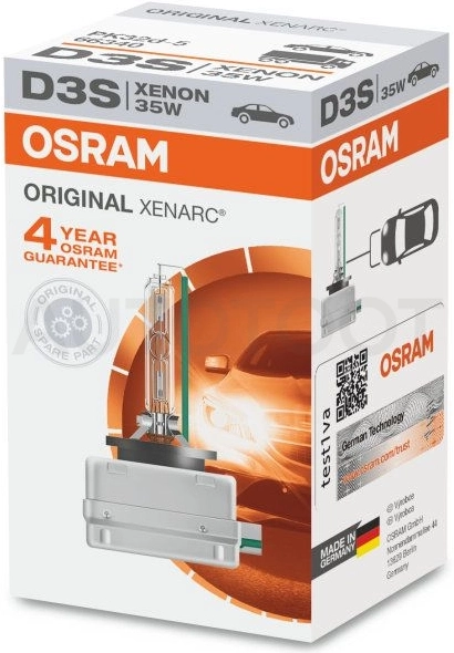 Лампа ксеноновая D3S 35W P32d-5 Xenarc Osram