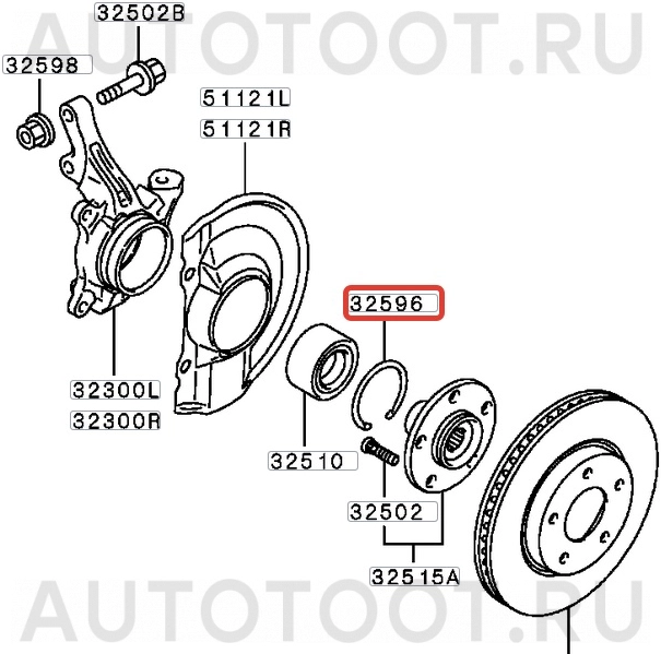 Стопорное кольцо переднего ступичного подшипника -ST4930012 Sat для MITSUBISHI LANCER, MITSUBISHI ASX, MITSUBISHI COLT, MITSUBISHI GALANT, MITSUBISHI MIRAGE, MITSUBISHI OUTLANDER