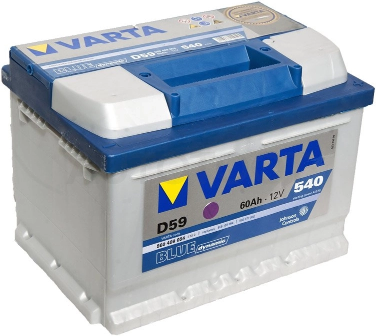 Аккумулятор VARTA 60Ah 540A обратная полярность(-+)