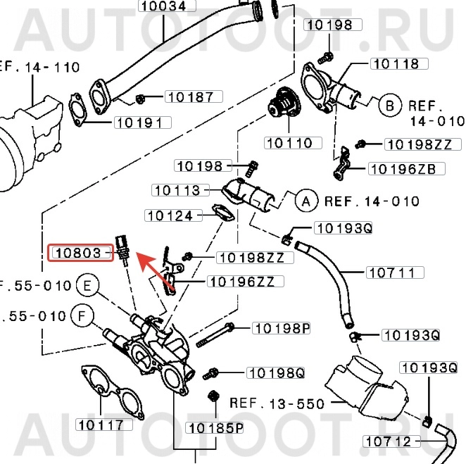 Датчик температуры охлаждающей жидкости -ST1338G4 Sat для MITSUBISHI LANCER, MITSUBISHI ASX, MITSUBISHI CHARIOT, MITSUBISHI COLT, MITSUBISHI GALANT, MITSUBISHI L200, MITSUBISHI OUTLANDER