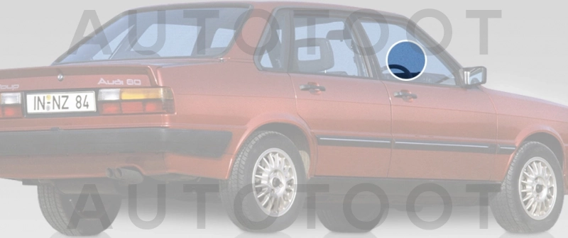 Стекло переднее правое опускное -  для AUDI 80