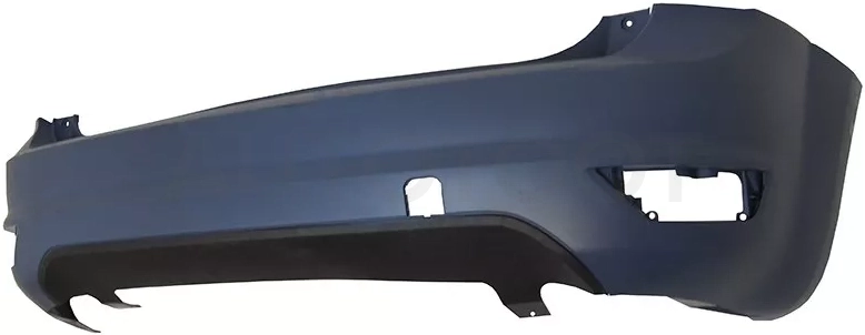Бампер задний Ford Focus 07-11 (С отверстием под крюк/ 5D HBK)