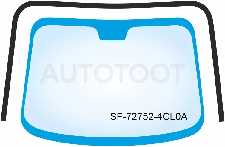 Молдинг лобового стекла (П-образный) Nissan X-Trail 13-22 / Rogue 14-21 - Артикул SF727524CL0A - Производитель Sat - Фото, Отзывы, Цены