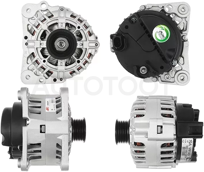 Генератор SKODA FABIA 1.2/2.0 99-07/RAPID 1.2/1.4 12-19/VW POLO 1.2 01- 12V 70A(аналог VALEO)