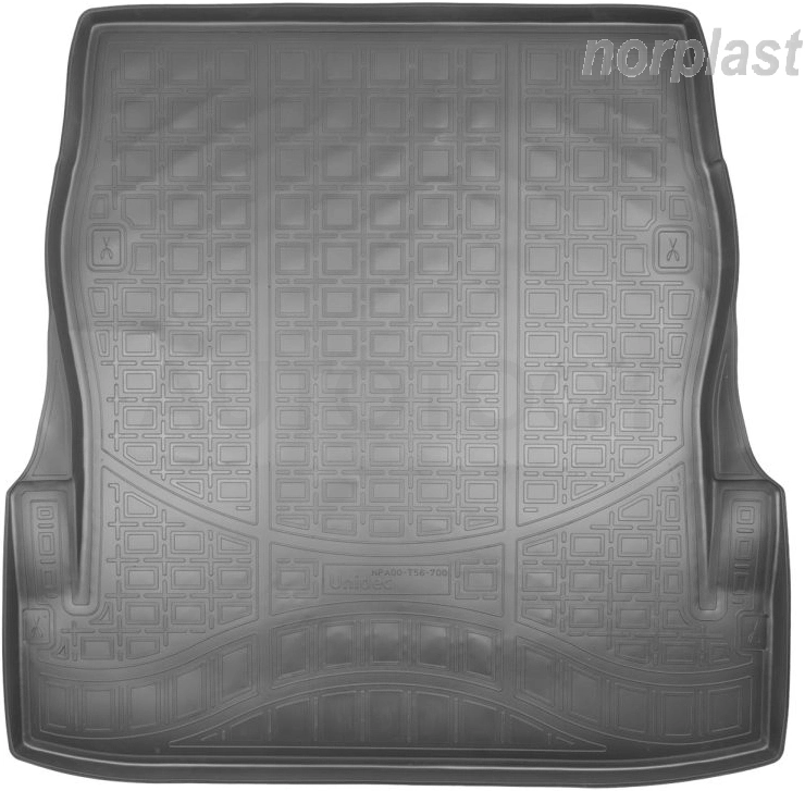 Коврик в багажник NORPLAST, черный, полиуретан