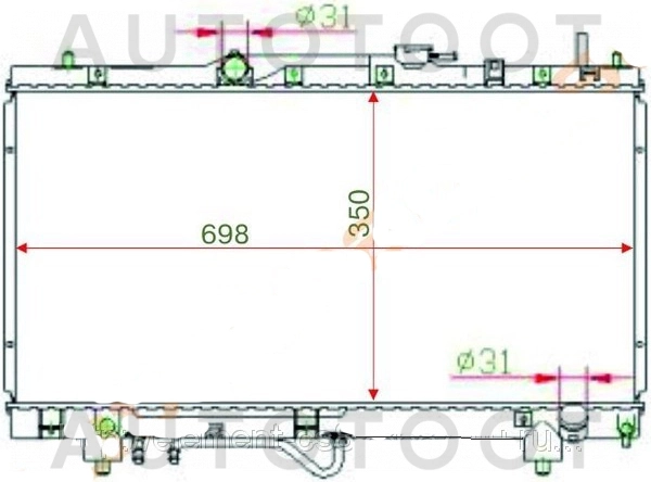 Радиатор охлаждения 3S -SGTY0002ST210 Sat для TOYOTA CORONA PREMIO, TOYOTA CALDINA, TOYOTA CARINA