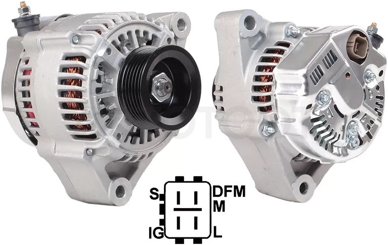 Генератор LEXUS LX470 03-/TOYOTA LAND CRUISER/TUNDRA 4.7 03-06 2UZFE 12V 80A