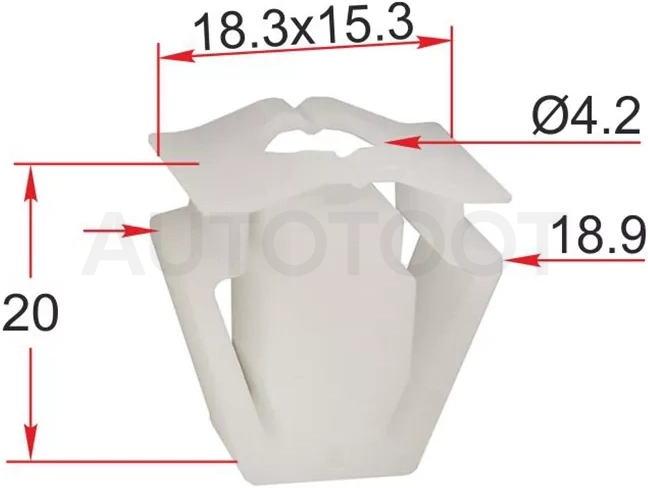 Клипса крепления бампера VAG (Продажа по 10шт)