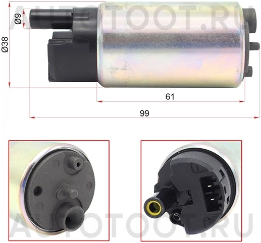 Насос топливный 4 WD -106071 Deqst для MITSUBISHI OUTLANDER