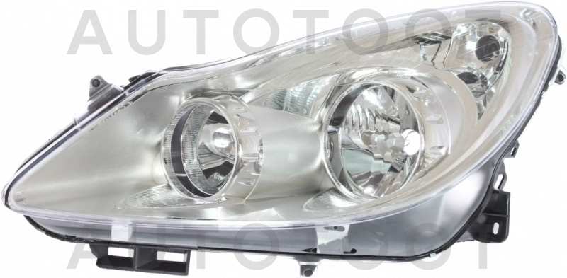 Фара левая (под корректор, внутри хром) -4421152LLDEM1 Depo для OPEL CORSA
