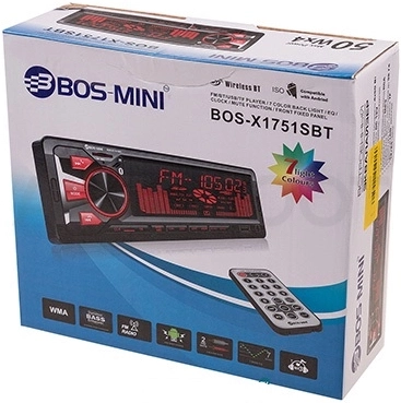 BOS-MINI Автомагнитола BOS-MINI -1751 SBT - Артикул BOSMINI1751 - Производитель BOS-MINI - Фото, Отзывы, Цены