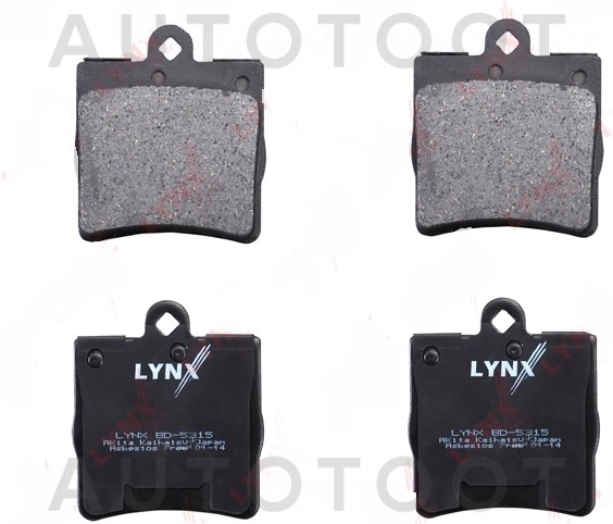 Колодки тормозные задние, ширина 73mm высота 64mm -689000SX Stellox для MERCEDES E-CLASS, MERCEDES C-CLASS