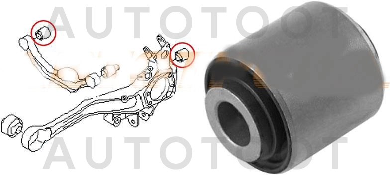 Сайлентблок задней цапфы -JRR0288 Just Drive для SUBARU FORESTER, SUBARU IMPREZA, SUBARU LEGACY, SUBARU OUTBACK, SUBARU XV