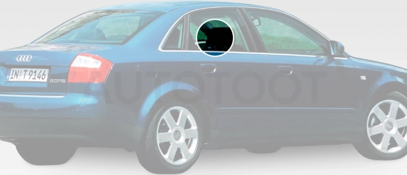 Стекло заднее правое опускное -  для AUDI A4