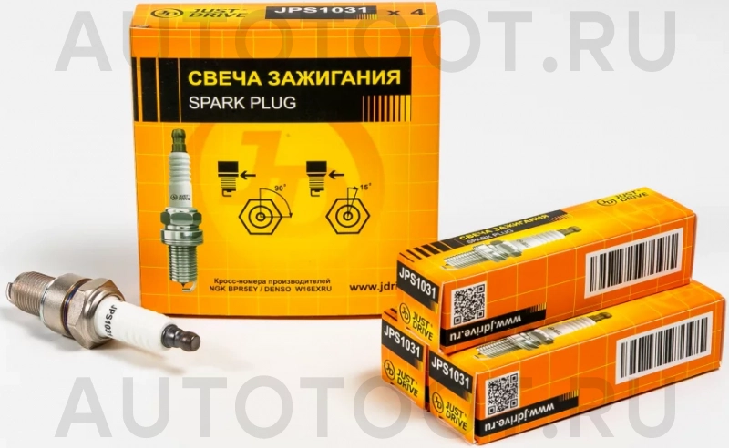Свеча зажигания /BPR5EY/W16EXRU - Артикул JPS1031 - Производитель Just Drive - Фото, Отзывы, Цены
