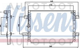 Радиатор кондиционера (для моделей 94-96 годов) -  для SUZUKI VITARA