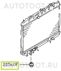Втулка крепления радиатора нижняя -ST2200051 Sat для NISSAN X-TRAIL, NISSAN PRIMERA, NISSAN QASHQAI, NISSAN SERENA, NISSAN WINGROAD