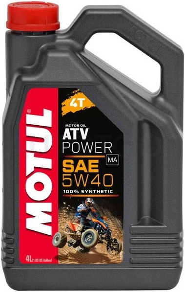 5W-40 Масло моторное синтетическое ATV Power 4T 4л - Артикул 105898 - Производитель MOTUL - Фото, Отзывы, Цены