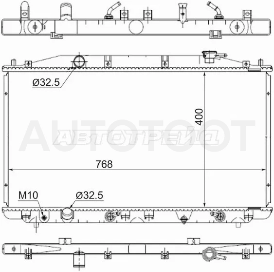 Радиатор Honda Accord 08-13
