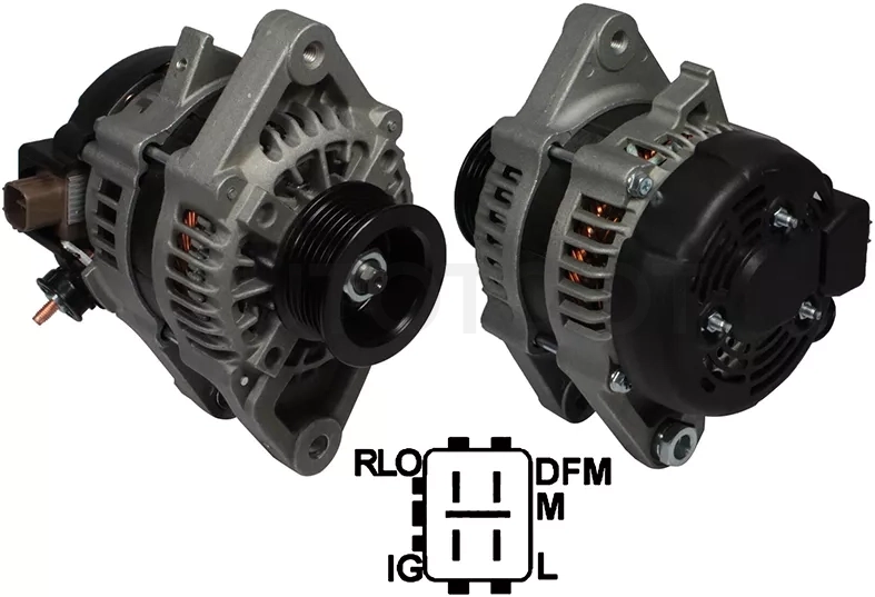 Генератор TOYOTA YARIS/VITZ 1.0 12V 80A 05-11 1KR - Артикул DAN1020 - Производитель Denso - Фото, Отзывы, Цены