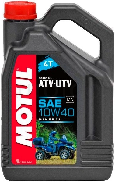 10W-40 Масло моторное минеральное ATV-UTV 4T 4л - Артикул 105879 - Производитель MOTUL - Фото, Отзывы, Цены