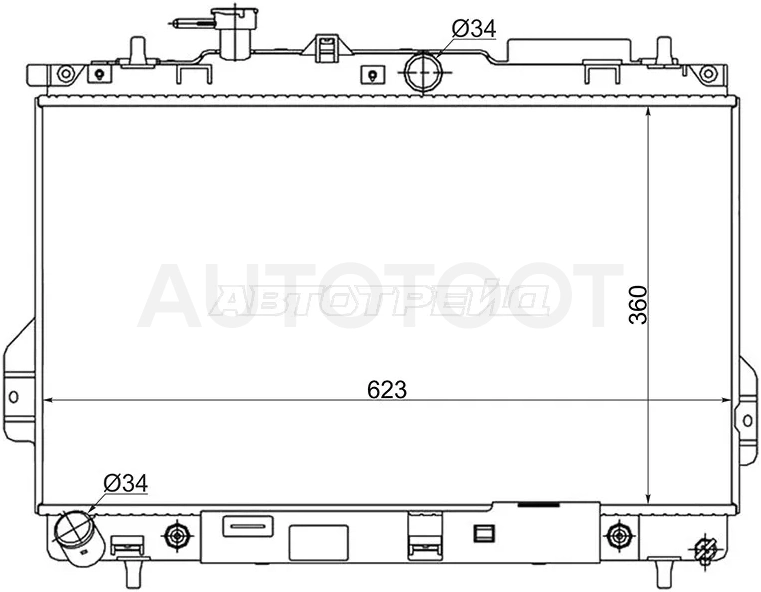 Радиатор Hyundai Matrix 01-10 - Артикул HY0010 - Производитель Sat - Фото, Отзывы, Цены