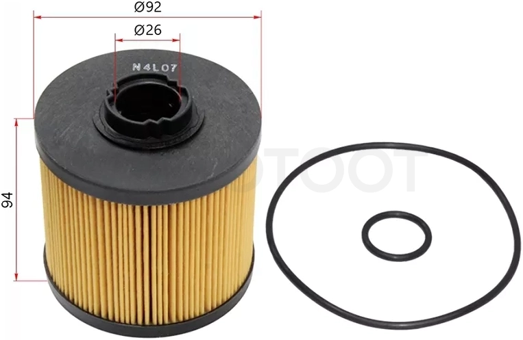 Фильтр топливный (картридж) MITSUBISHI CANTER FE7#/FE8# 4M42/4M50 03