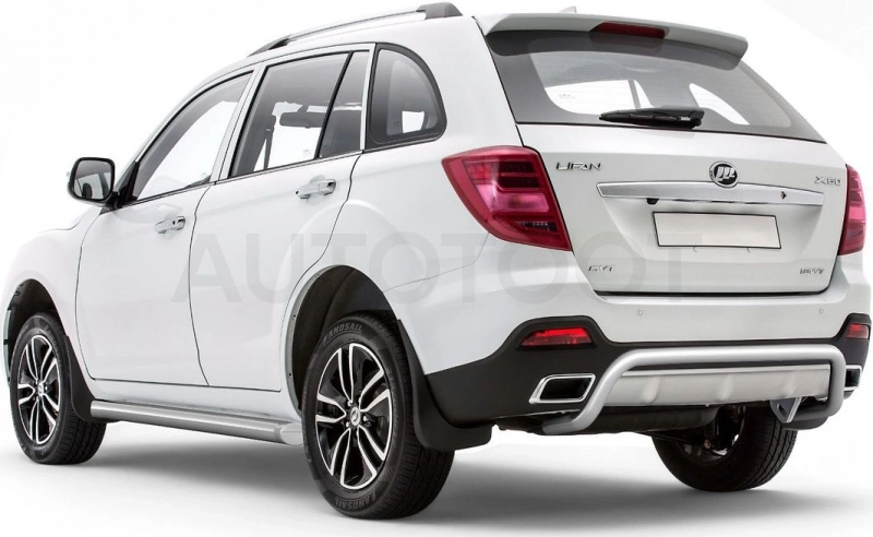 LIFAN X60 2017- Защита порогов вогнутая Ø63мм (НПС) - Артикул 14010203 - Производитель PT Group - Фото, Отзывы, Цены
