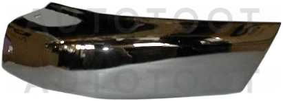 Боковина бампера передняя левая (без отверстия под расширитель, хром) -  для NISSAN PATHFINDER, NISSAN TERRANO