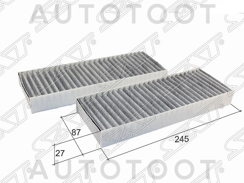 Фильтр салонный 2, 5 (угольный) -STAY684NS002U Sat для NISSAN R`NESSA, NISSAN MAXIMA, NISSAN SKYLINE