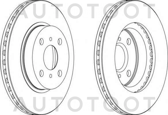 Диск тормозной передний правый -GR21091 G-Brake для LEXUS GS300