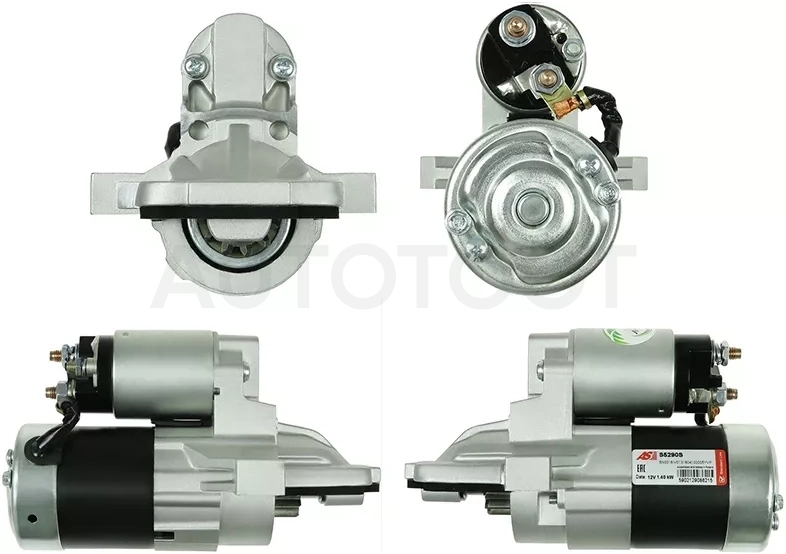 Стартер Ford Focus 04-15 / Mondeo 07-15 / Transit 06-14 / Volvo S60 10-13 / XC60 08-17 / Ford C-MAX 03-10 / Galaxy 06-15 / Maverick 04-07 / S-MAX 06-15 / Mazda Tribute 03-07 / Volvo C30 06-13 / S40 04-12 / S80 06-16 / V50 03-12 (1,2 kW/ Z=11)